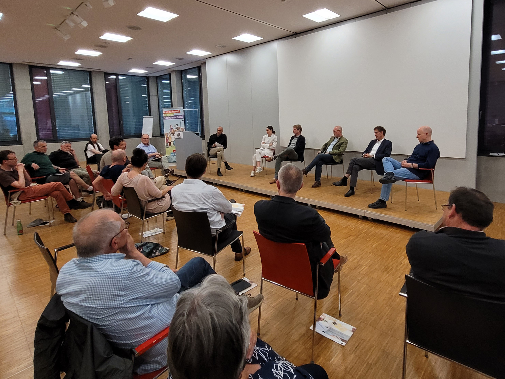 Schlussveranstaltung Neue Nachbarschaft, Podiumsdiskussion