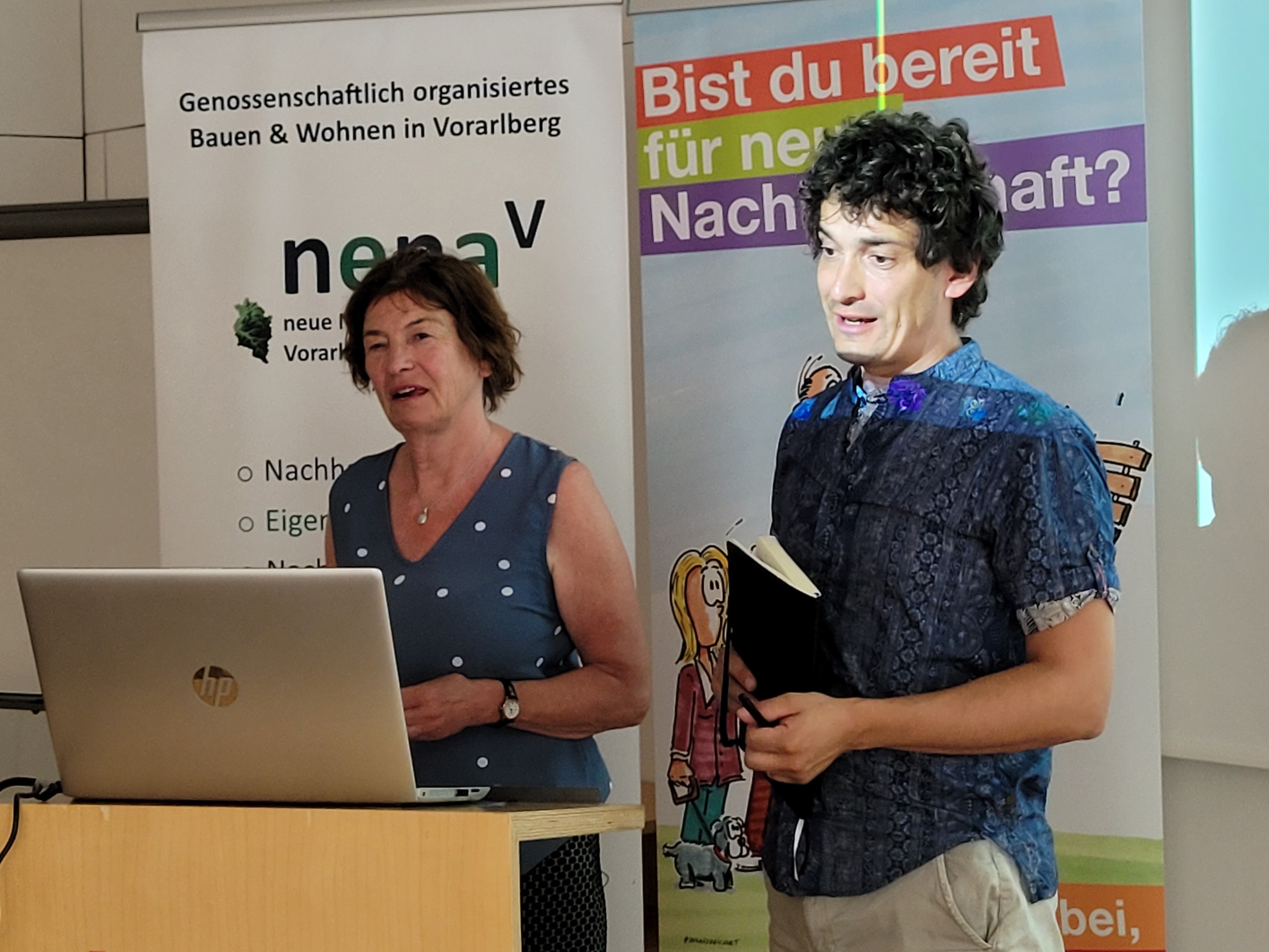 Eva Wonneberger und Peter Steurer beim Tag der Initiativen