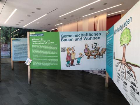 Werthaltig leben, nutzen statt besitzen, kinderfreundliches Wohnen: Die Ausstellung Neue Nachbarschaft zeigt derzeit in Feldkirch die Vorteile gemeinschaftlichen Bauens und Wohnens. 
