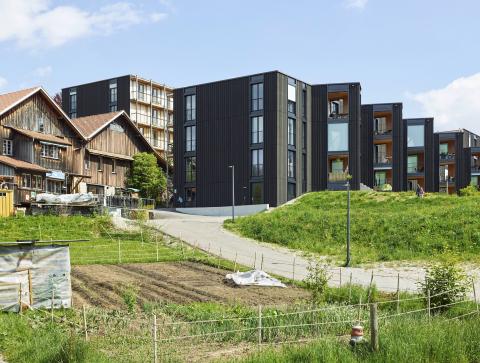 Im Hagmann-Areal gibt es Platz für 120 Menschen, Gewerbe, Gärten und mehr. Foto: Georg Aerni